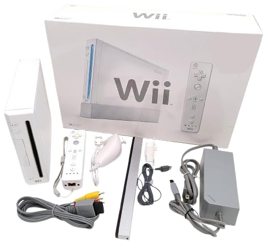 Nintendo Switch Nintendo Wii RVL-001 Nintendo Wii RVL-001 (USA) White Game Console Bundle ( No